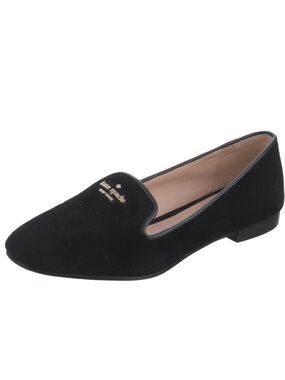 Kate Spade Claudia Black Suede Slip-On Loafers Women’s Size 9.5